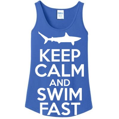 Keep Calm And Swim Fast Ladies Essential Tank