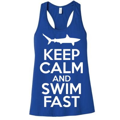 Keep Calm And Swim Fast Women's Racerback Tank