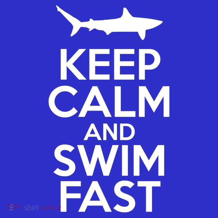 Keep Calm And Swim Fast Short Acrylic Beanie