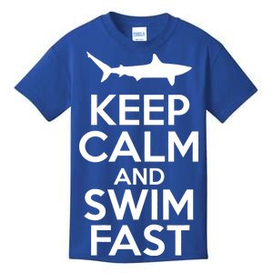 Keep Calm And Swim Fast Kids T-Shirt