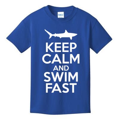 Keep Calm And Swim Fast Kids T-Shirt