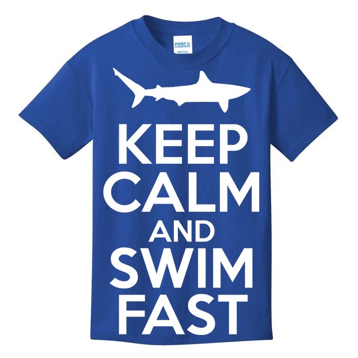 Keep Calm And Swim Fast Kids T-Shirt