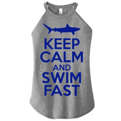 Keep Calm And Swim Fast Women’s Perfect Tri Rocker Tank