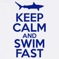 Keep Calm And Swim Fast Garment-Dyed Sweatshirt