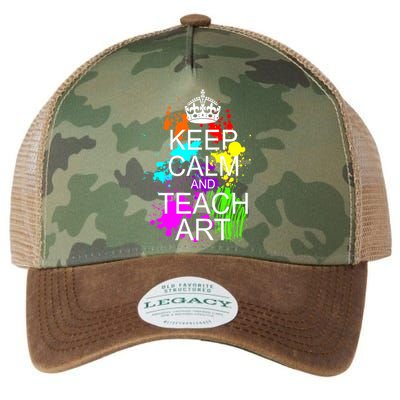 Keep Calm And Teach Art Legacy Tie Dye Trucker Hat