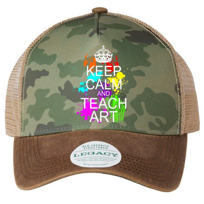 Keep Calm And Teach Art Legacy Tie Dye Trucker Hat