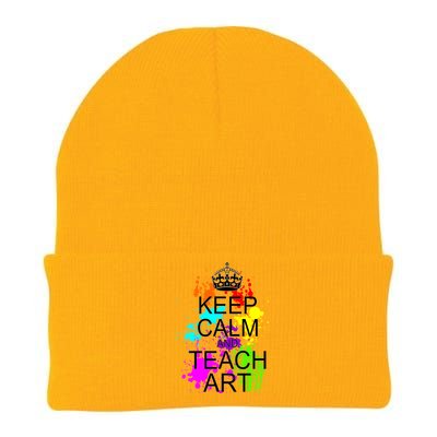 Keep Calm And Teach Art Knit Cap Winter Beanie