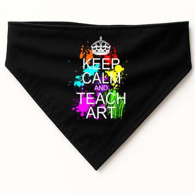 Keep Calm And Teach Art USA-Made Doggie Bandana