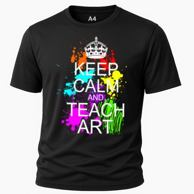 Keep Calm And Teach Art Performance Shirt