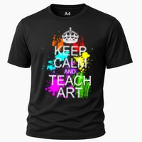 Keep Calm And Teach Art Performance Shirt