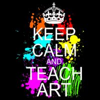 Keep Calm And Teach Art Full-Length Apron With Pockets