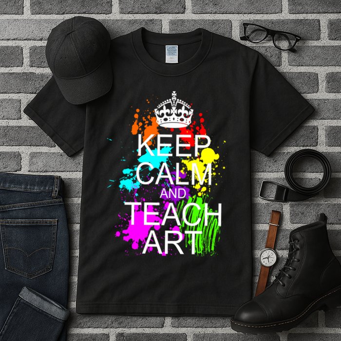 Keep Calm And Teach Art Tall T-Shirt