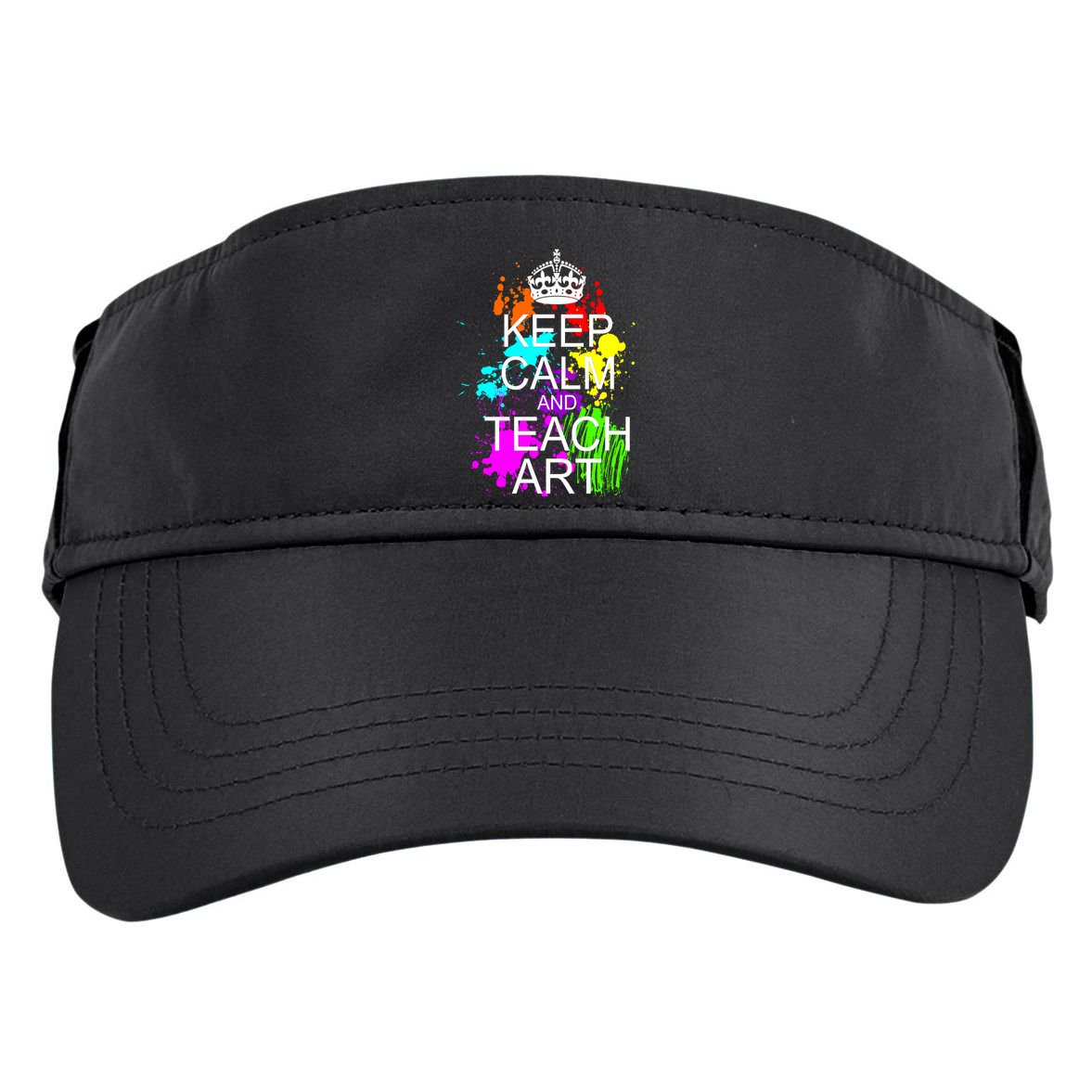Keep Calm And Teach Art Adult Drive Performance Visor