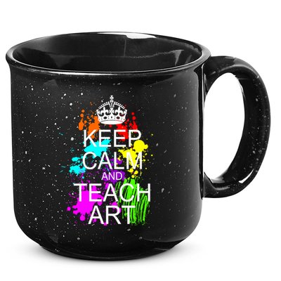 Keep Calm And Teach Art 15oz Campfire Ceramic Mug