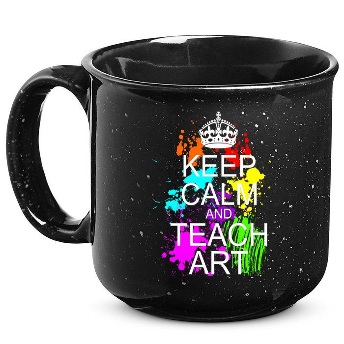 Keep Calm And Teach Art 15oz Campfire Ceramic Mug