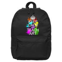 Keep Calm And Teach Art 16 in Basic Backpack