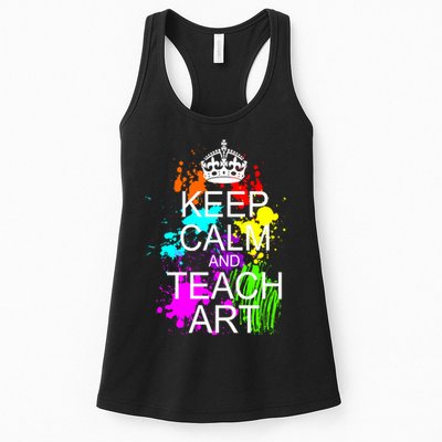 Keep Calm And Teach Art Womens Tank Top