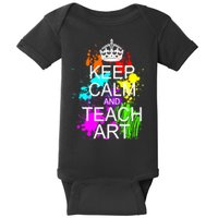 Keep Calm And Teach Art Baby Bodysuit