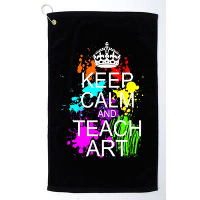 Keep Calm And Teach Art Golf Towel