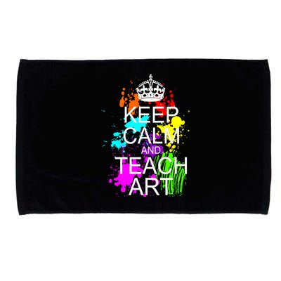 Keep Calm And Teach Art Microfiber Hand Towel