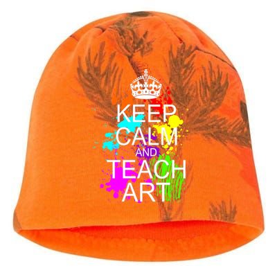 Keep Calm And Teach Art Kati - Camo Knit Beanie