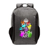 Keep Calm And Teach Art Vector Backpack