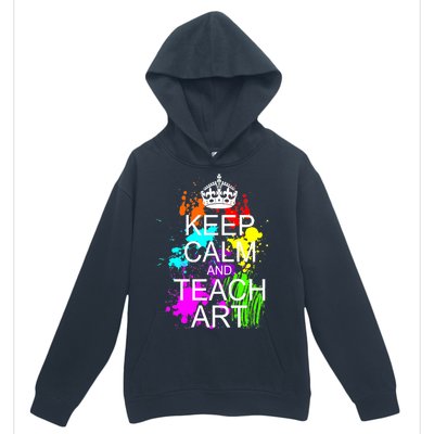 Keep Calm And Teach Art Urban Pullover Hoodie