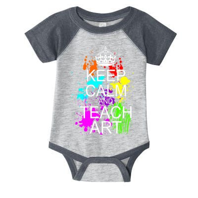 Keep Calm And Teach Art Infant Baby Jersey Bodysuit