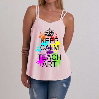 Keep Calm And Teach Art Women's Strappy Tank