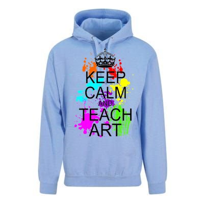 Keep Calm And Teach Art Unisex Surf Hoodie