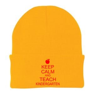 Keep Calm And Teach Kindergarten Knit Cap Winter Beanie