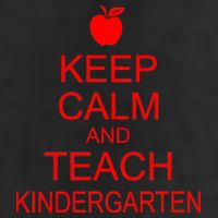 Keep Calm And Teach Kindergarten Garment-Dyed Heavyweight T-Shirt