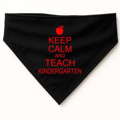 Keep Calm And Teach Kindergarten USA-Made Doggie Bandana
