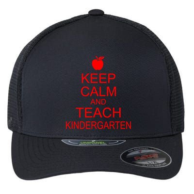 Keep Calm And Teach Kindergarten Flexfit Unipanel Trucker Cap
