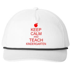 Keep Calm And Teach Kindergarten Snapback Five-Panel Rope Hat