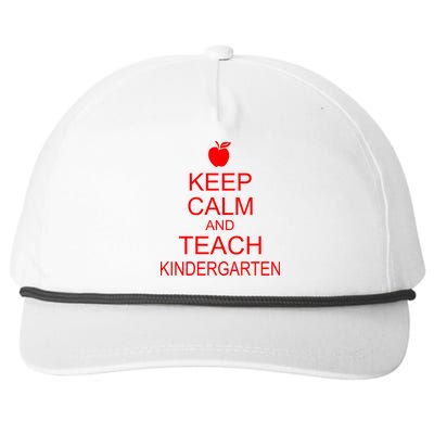 Keep Calm And Teach Kindergarten Snapback Five-Panel Rope Hat