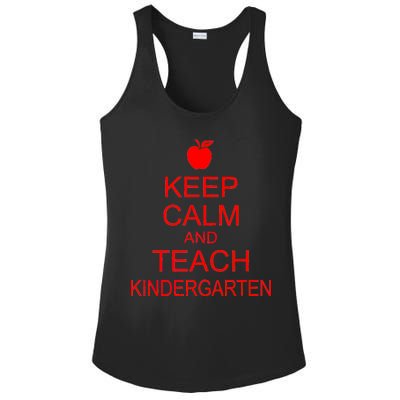 Keep Calm And Teach Kindergarten Ladies PosiCharge Competitor Racerback Tank