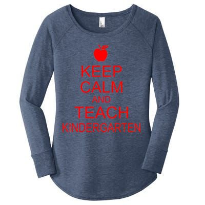 Keep Calm And Teach Kindergarten Women's Perfect Tri Tunic Long Sleeve Shirt