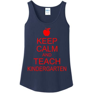 Keep Calm And Teach Kindergarten Ladies Essential Tank