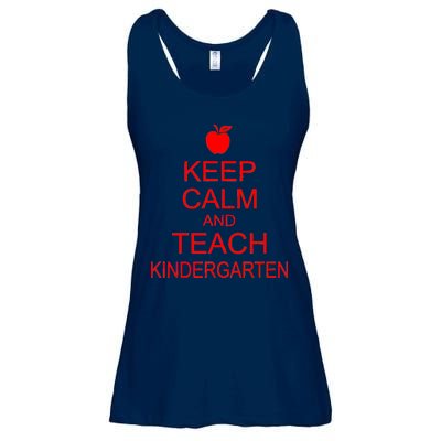 Keep Calm And Teach Kindergarten Ladies Essential Flowy Tank