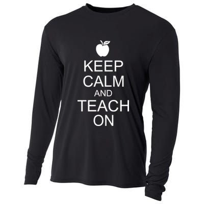 Keep Calm and Teach On Cooling Performance Long Sleeve Crew