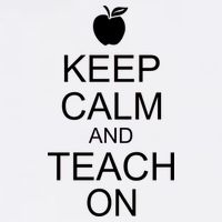 Keep Calm and Teach On Garment-Dyed Sweatshirt