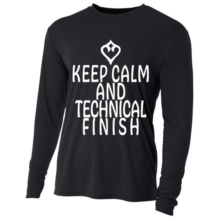 Keep Calm And Technical Finish Dancer FF14 Cooling Performance Long Sleeve Crew