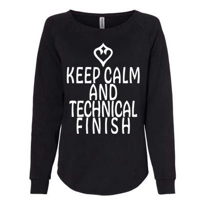 Keep Calm And Technical Finish Dancer FF14 Womens California Wash Sweatshirt