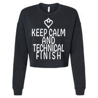 Keep Calm And Technical Finish Dancer FF14 Cropped Pullover Crew