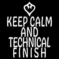 Keep Calm And Technical Finish Dancer FF14 Cropped Pullover Crew