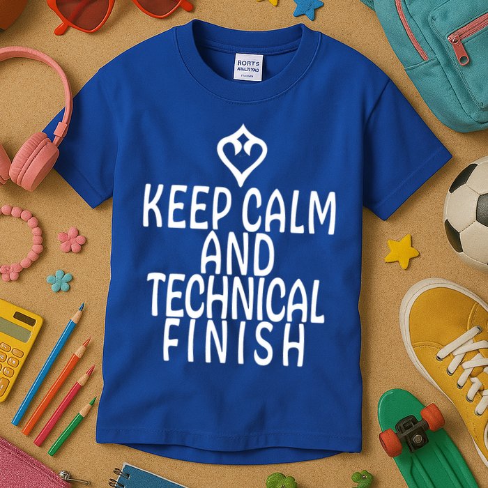 Keep Calm And Technical Finish Dancer FF14 Kids T-Shirt