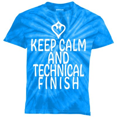 Keep Calm And Technical Finish Dancer FF14 Kids Tie-Dye T-Shirt