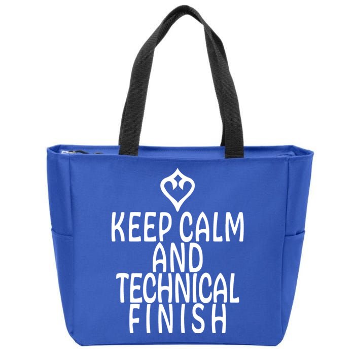 Keep Calm And Technical Finish Dancer FF14 Zip Tote Bag