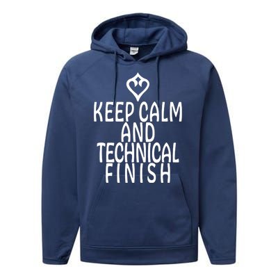 Keep Calm And Technical Finish Dancer FF14 Performance Fleece Hoodie